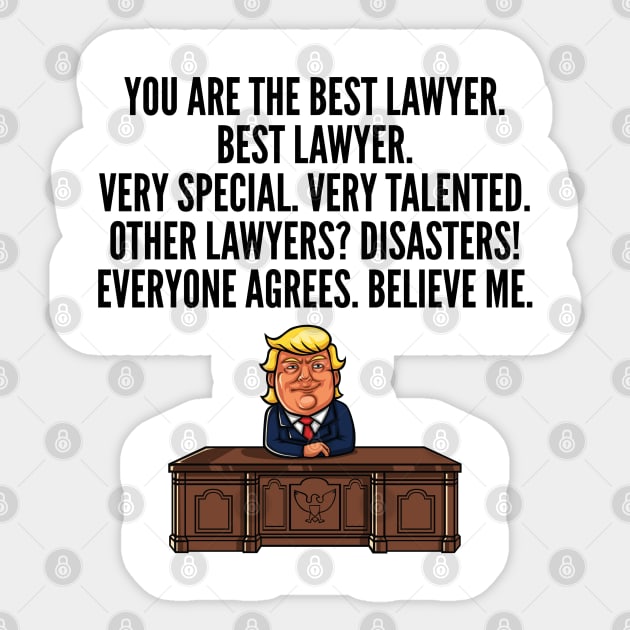 great lawyer trump Sticker by IndigoPine